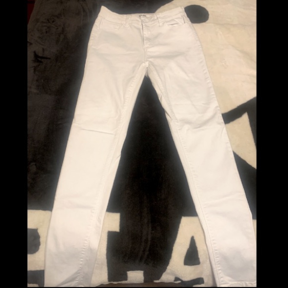 White Fashion Nova Wax Jeans